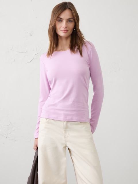 Timeless Long-Sleeve Crew-Neck T-Shirt