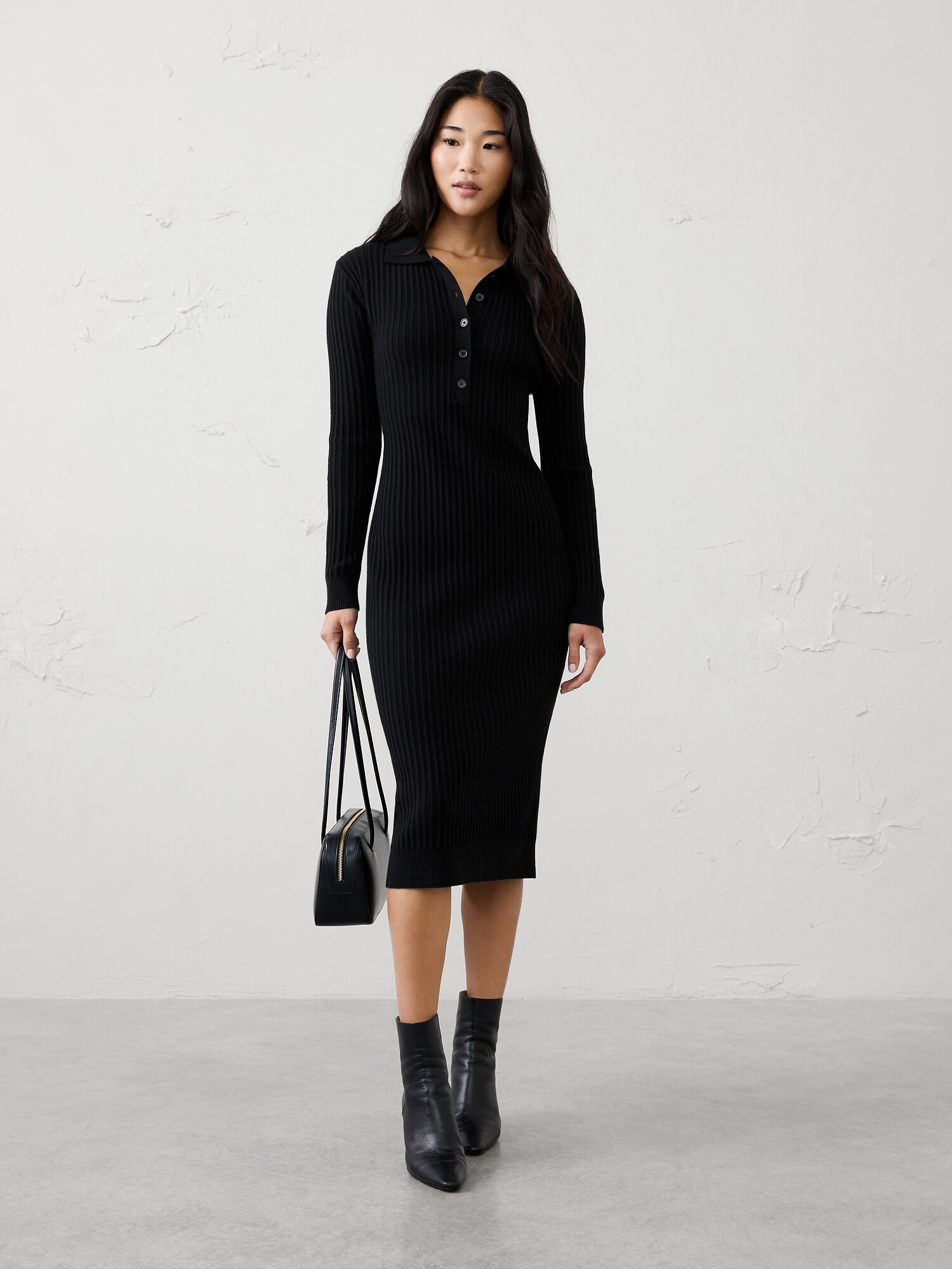 Sweater Dress With Sleeves