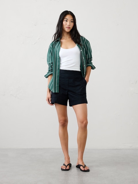Anyday Linen-Blend High-Rise Short