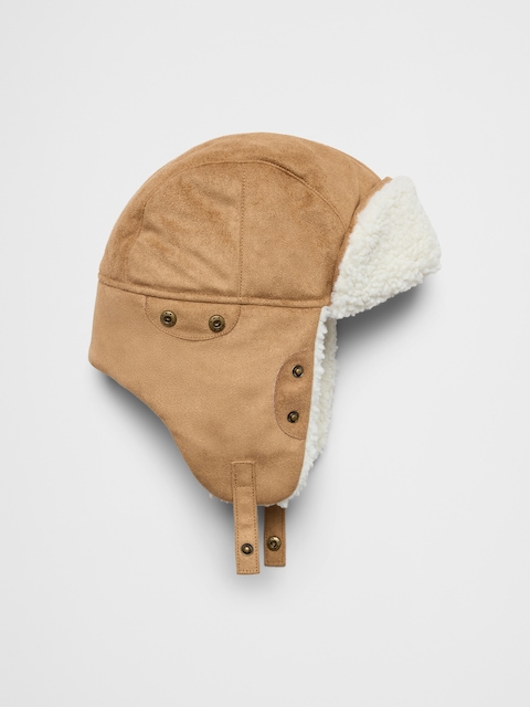Vegan Suede Trapper Hat