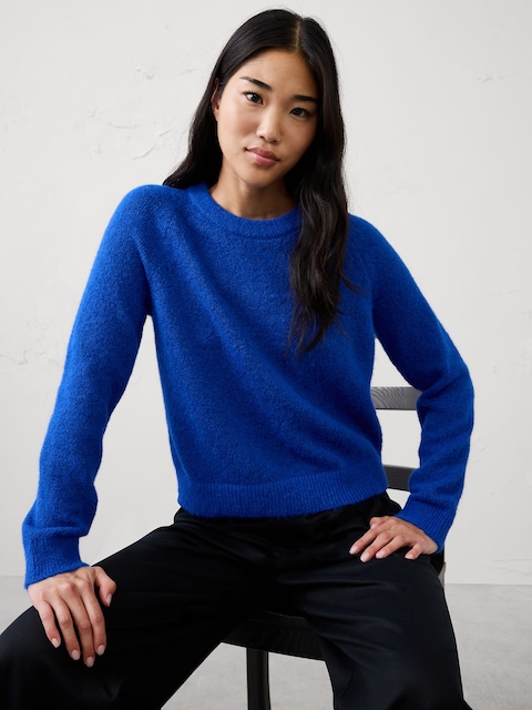 Plush Crew-Neck Sweater