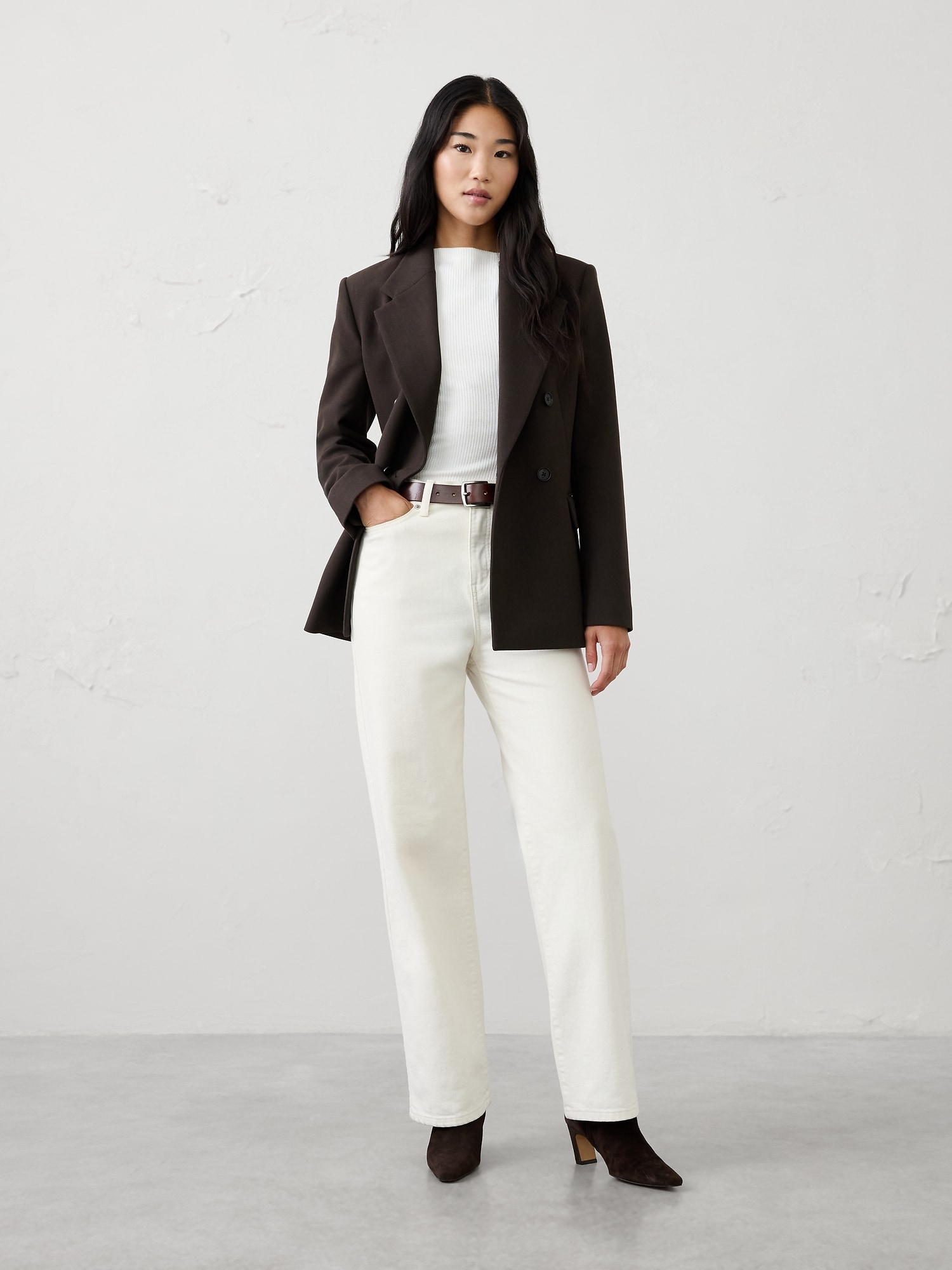 DOUBLE SP 45 SP BREASTED BLAZER | Banana Republic Factory