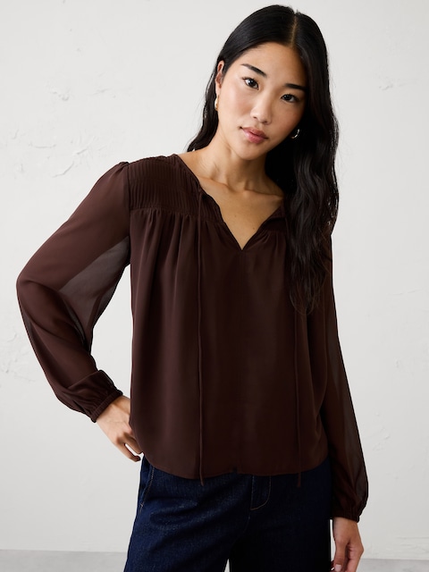 Chiffon Pleat-Release Blouse
