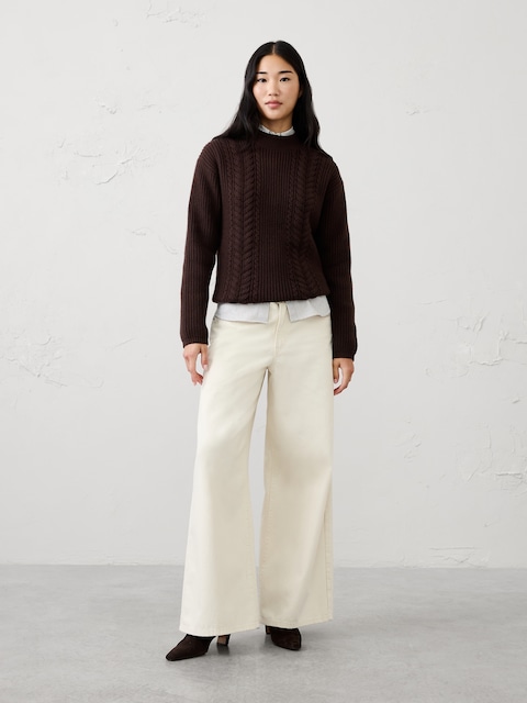Perfectly Soft Cable Sweater