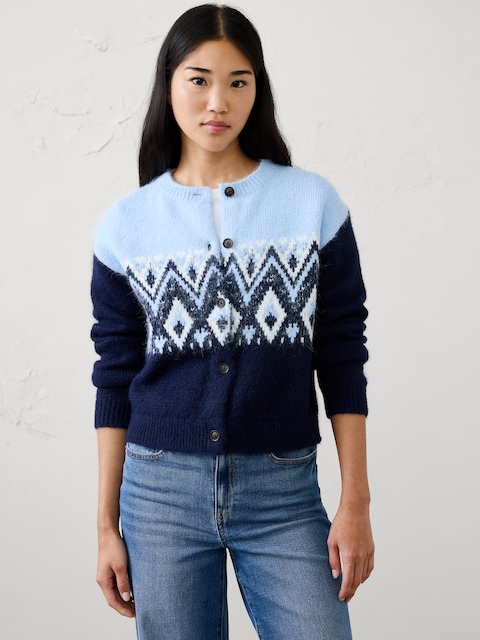 Plush Fair Isle Cardigan