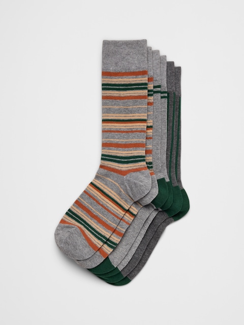Gray Green Trouser Socks (3 Pack)
