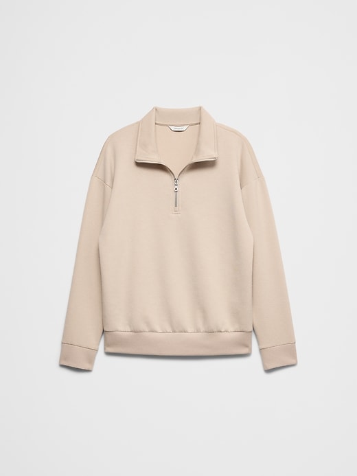 Lightweight Weekender Quarter-Zip Sweatshirt | Banana Republic Factory