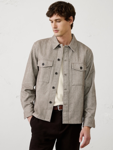 Relaxed-Fit Tailored Overshirt