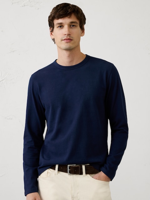 Brushed Midweight Long-Sleeve T-Shirt