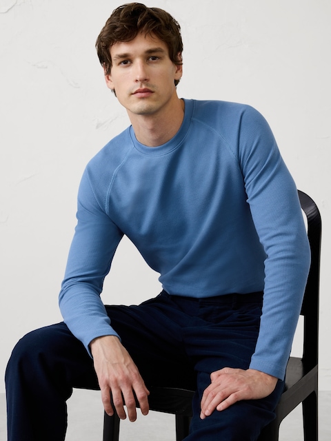 Waffle Crew-Neck Shirt