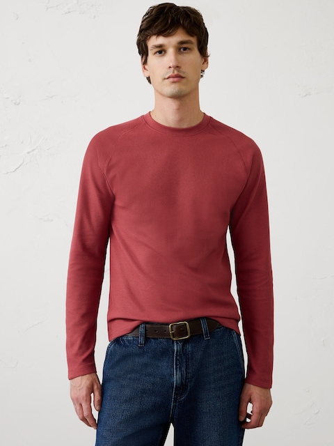 Waffle Crew-Neck Shirt