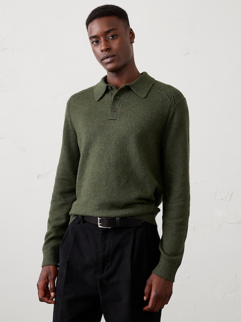 Lofty Textured Sweater Polo