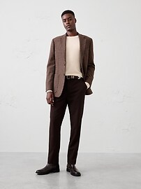 Polyester-Wool Blend Textured Jacket | Banana Republic Factory