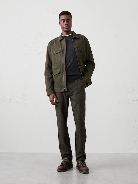 Athletic-Fit Textured Utility Pant