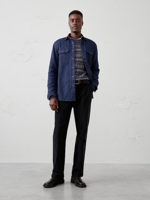 Standard-Fit Heavyweight Flannel Shirt