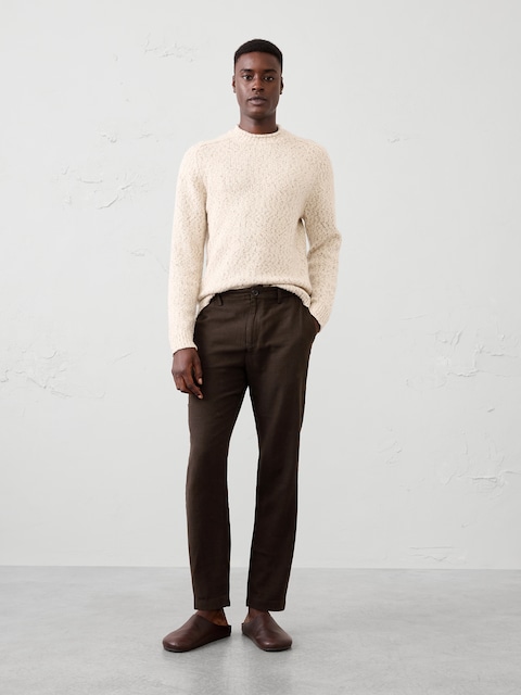 Athletic-Fit Linen-Blend Pant