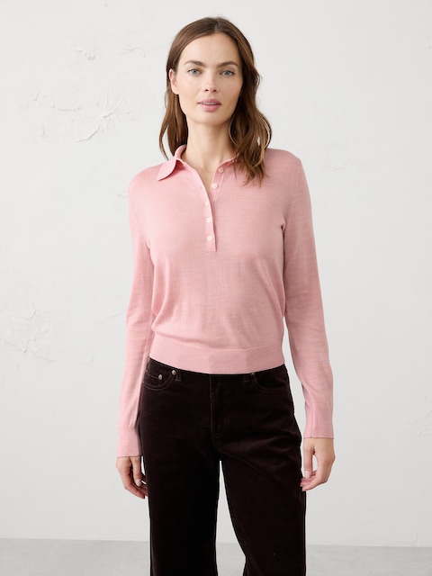Merino Wool Sweater Polo