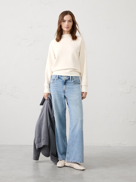 Ottoman Mock-Neck Sweatshirt