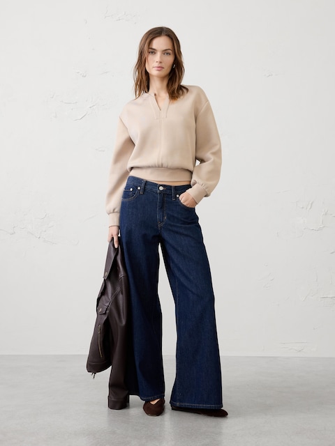 Weekender Split-Neck Sweatshirt