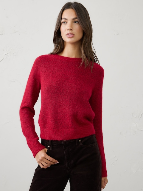 Plush Crew-Neck Sweater