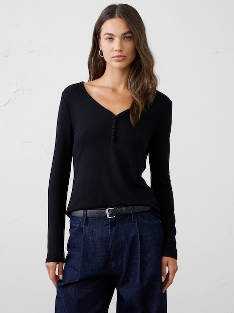 Soft Luxe Henley Top