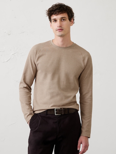 Waffle Crew-Neck Shirt