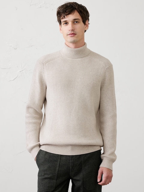 Lofty Textured Turtleneck Sweater