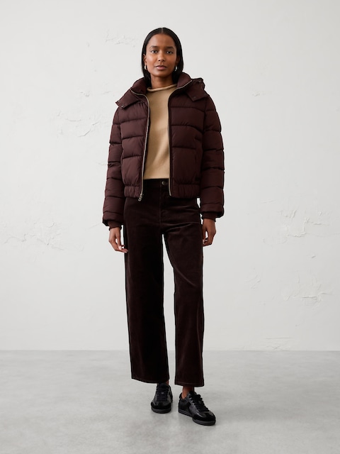 Short Hooded Puffer Jacket