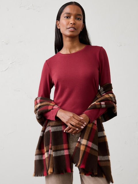Timeless Long-Sleeve Crew-Neck T-Shirt