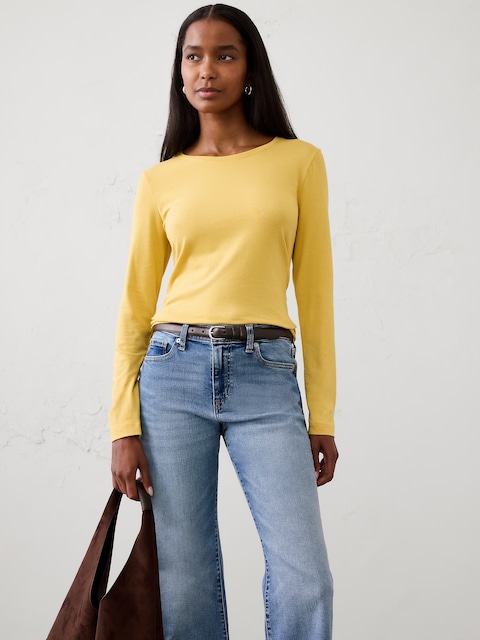 Timeless Long-Sleeve Crew-Neck T-Shirt