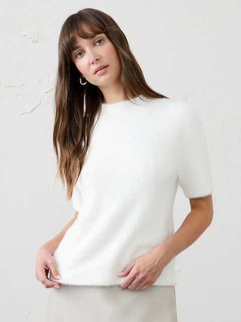 Mockneck Eyelash Sweater