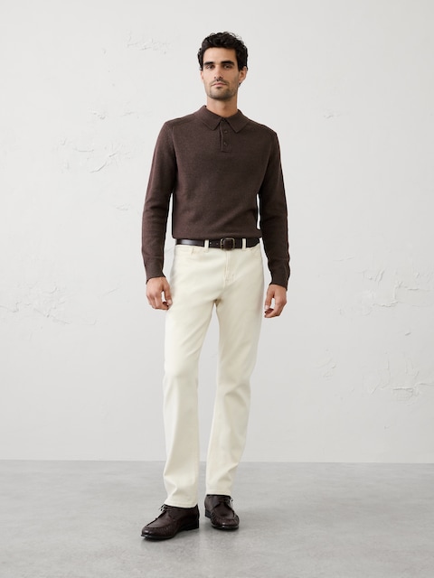 Lofty Textured Sweater Polo
