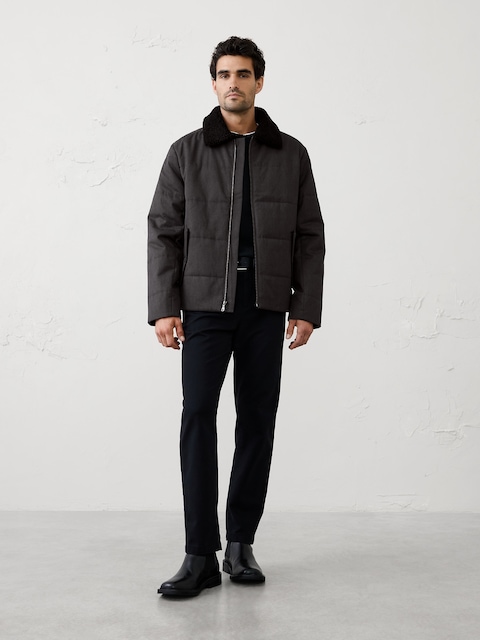 Sherpa Collar Puffer Jacket