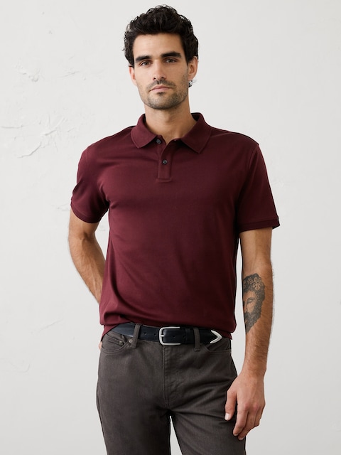 Standard-Fit Luxe Touch Polo