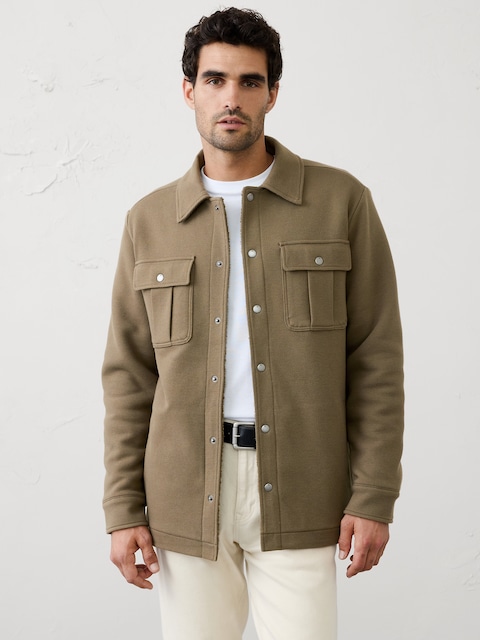 Sherpa-Lined Shirt Jacket