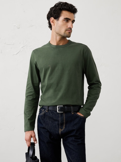 Brushed Midweight Long-Sleeve T-Shirt