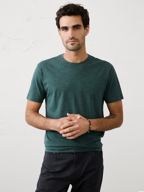 Standard-Fit Premium Wash Crew-Neck T-Shirt
