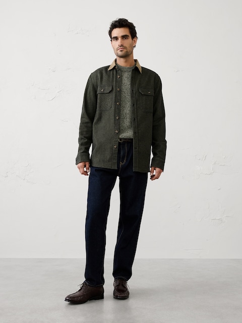 Standard-Fit Heavyweight Flannel Shirt
