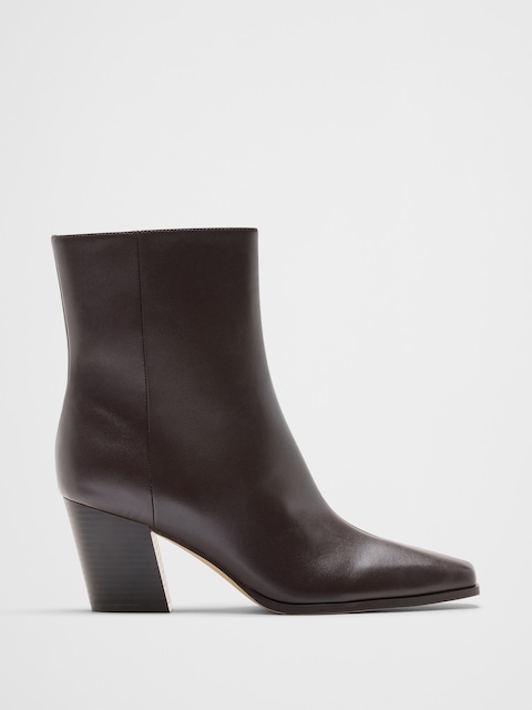 Vegan Leather Mid Shaft Bootie