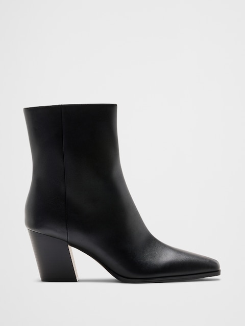 Vegan Leather Mid Shaft Bootie