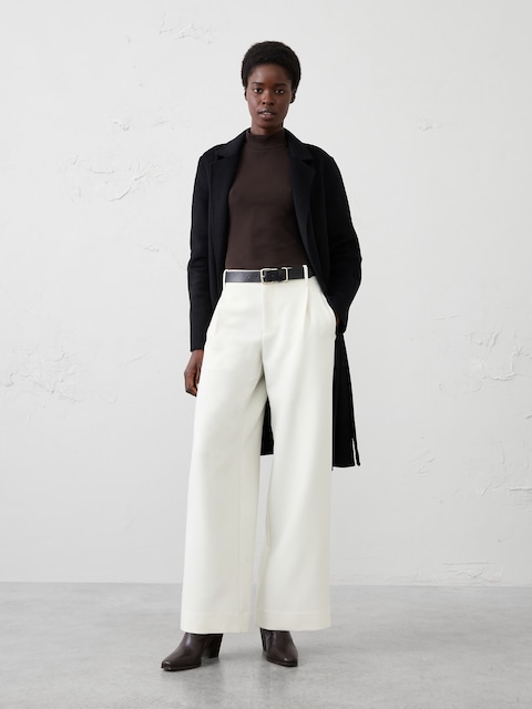 Ribbed Mock-Neck Top