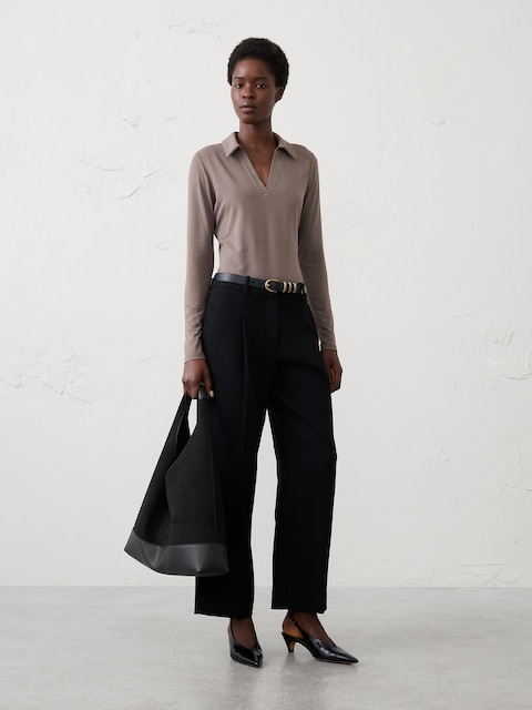 Soft Stretch Polo Top