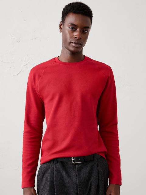Waffle Crew-Neck Shirt