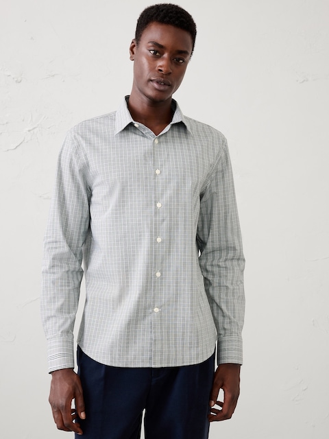 Slim-Fit Untucked Dress Shirt