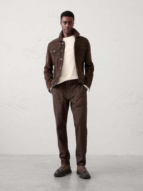 Athletic-Fit Textured Utility Pant