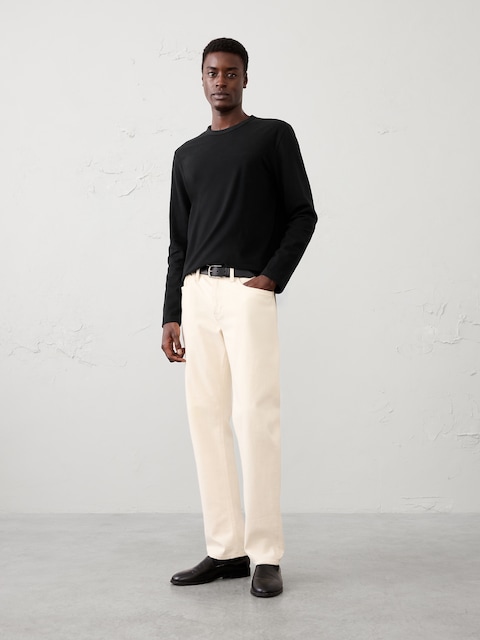 Brushed Midweight Long-Sleeve T-Shirt
