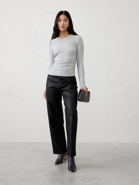 Sparkle Side-Shirred Top