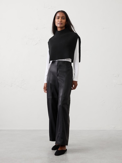 Mock-Neck Sweater Bib