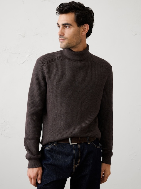 Lofty Textured Turtleneck Sweater