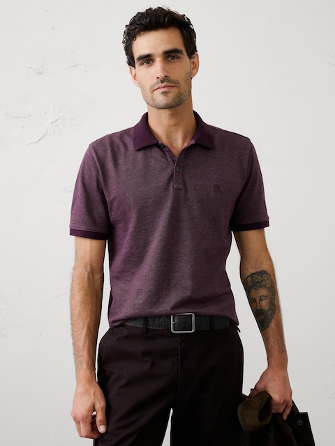 Standard-Fit Pique Polo
